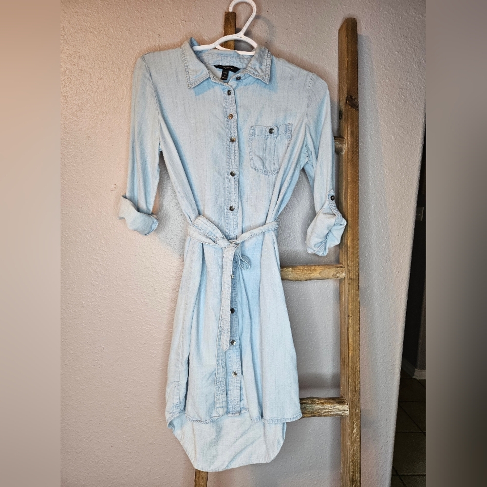 Banana Republic Sky Blue Button-Down Dress